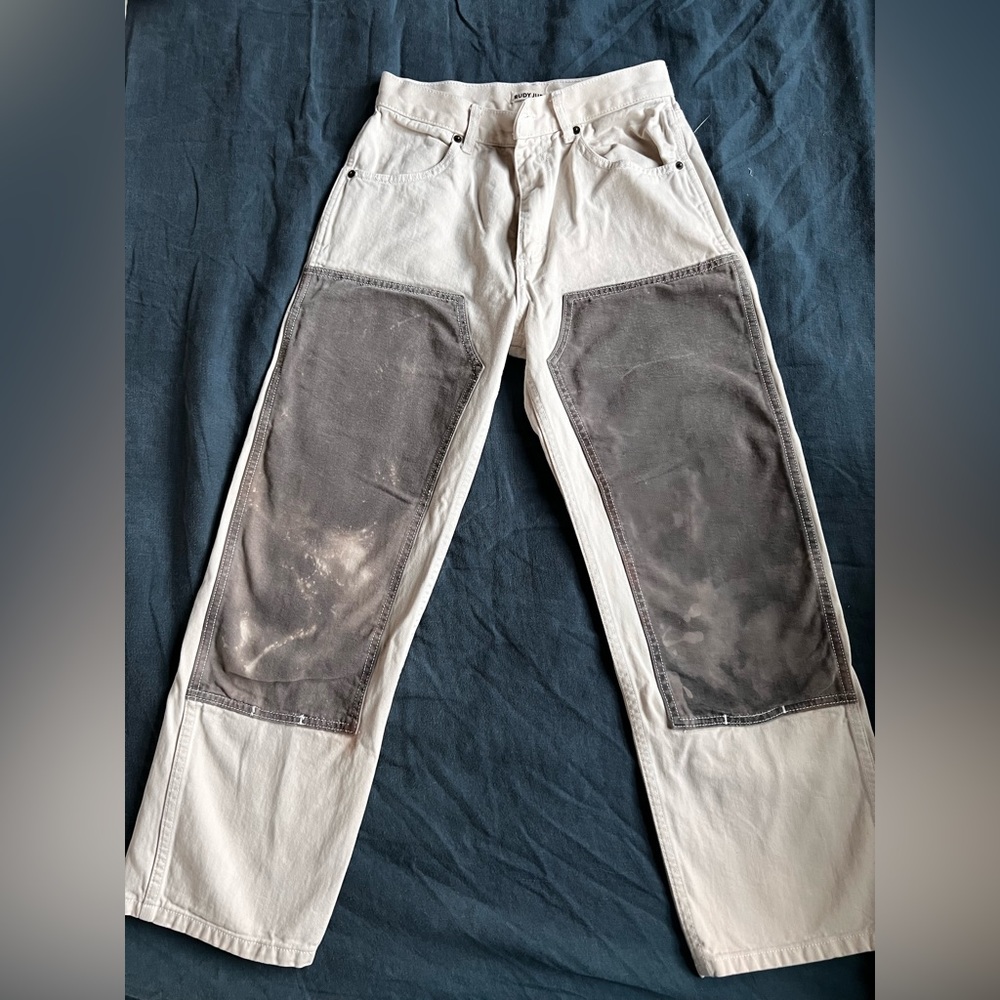 Rudy Jude Color block Utility Jean in Ink & Cream